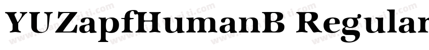 YUZapfHumanB Regular字体转换